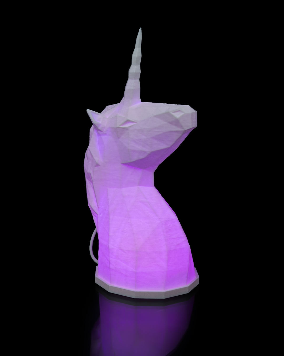 LowPoly Unicorn - Bordslampa