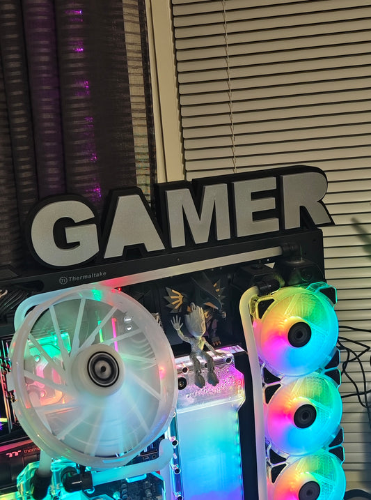 Gamer Sign with rgb