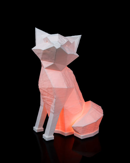 LowPoly Fox - Bordslampa