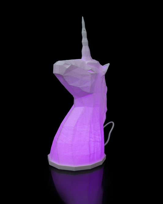 LowPoly Unicorn - Bordslampa