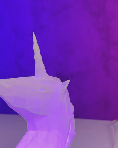 LowPoly Unicorn - Bordslampa